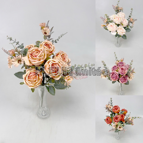 Kytice růže x9 35cm 6/72