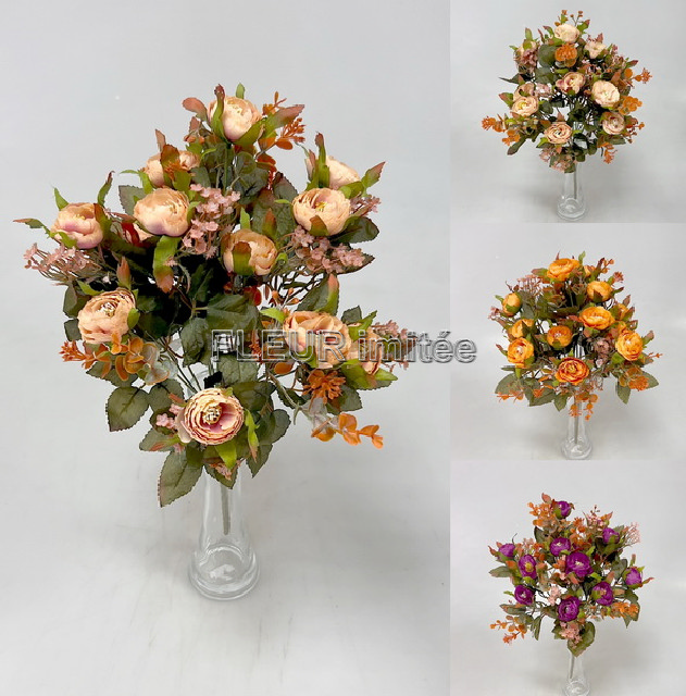 Kytice drobné květy x13 47cm