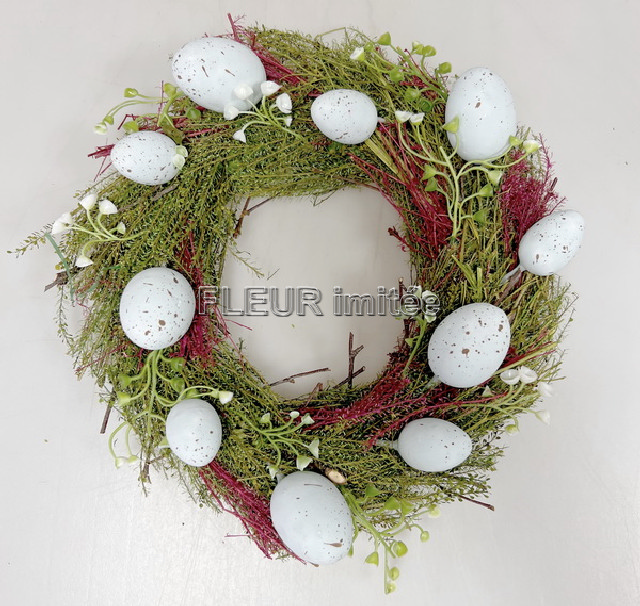 Věnec s vaj.30cm 1/18