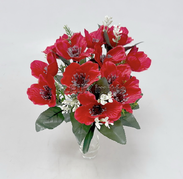 Kytice mák,chrpa,kopretina x12 40cm 12/120