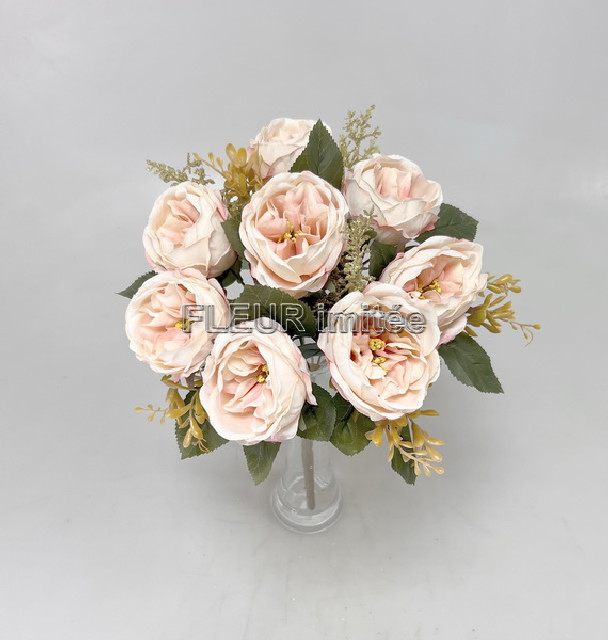 Kytice růže x8 42cm 12/96