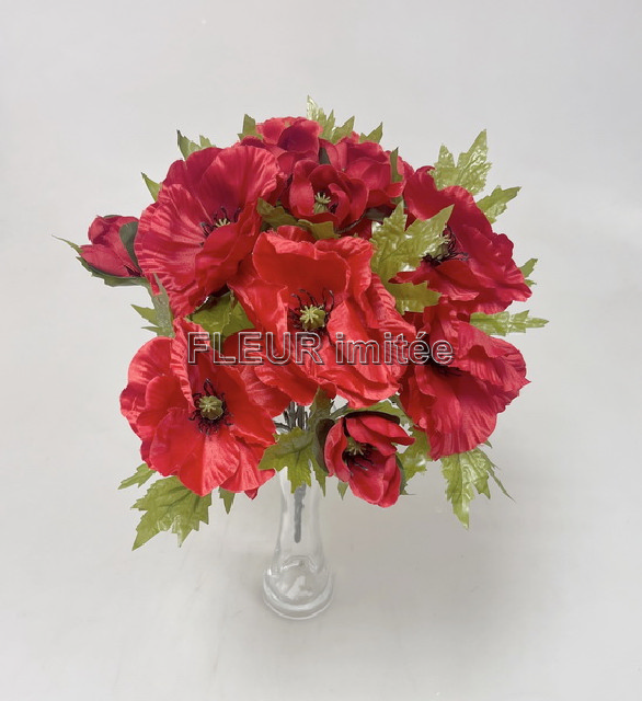 Kytice mák x12 35cm  12/48