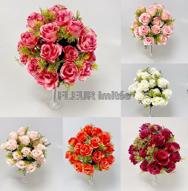 Kytice růže x24 47cm 6/36