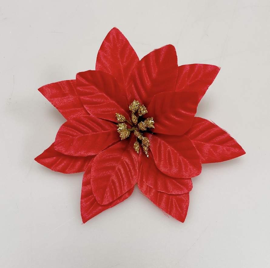 Květ poinsettia 15cm 24/144
