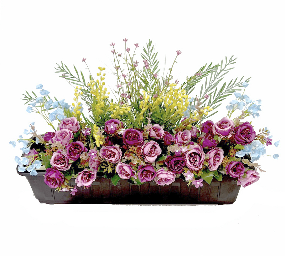 Truhlík mix  růže   60x40cm  1/12