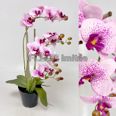 Orchidea 60cm latex v květníku