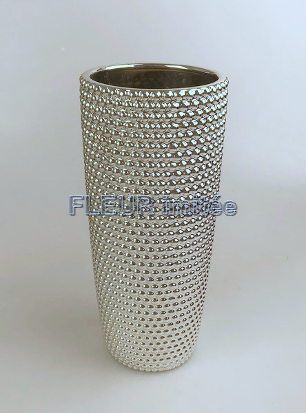 Váza Urban stříbrná 13x31cm 1/12