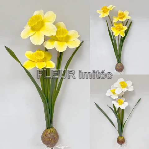 Narcis x3 s cibulkou 45cm latex 12/120